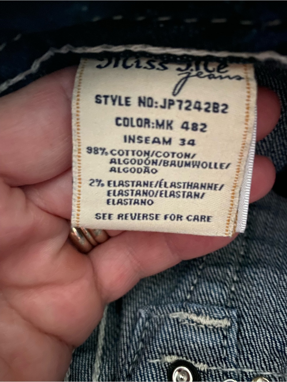 🦋 Miss Me Signature Boot Jeans NWOT 🦋 - Picture 8 of 8